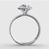 Round Halo Ring With Split Shank — view 2