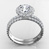 Round Halo Ring With Split Shank — view 3