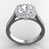 Sarah Bezel Set Halo Ring With Milgrain — view 3