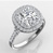 Soleste Double Halo Ring With Fishtail Pave — view 1