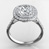 Soleste Double Halo Ring With Fishtail Pave — view 3