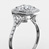Soleste Double Halo Ring With Fishtail Pave — view 4
