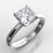 Princess Solitaire with Crown Basket — view 1