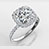 Madison Cushion Halo Ring With Round Center Stone — view 1