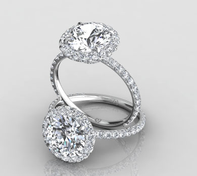 Madison Round Halo Ring