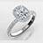 Kimberly Three Row Pave Ring With Double Halo — view 1