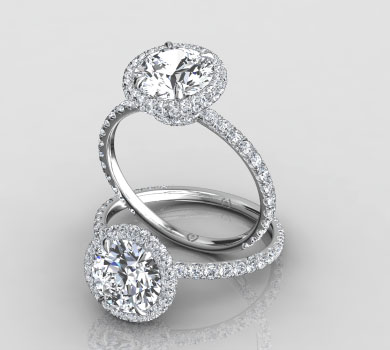 Nicole Double Halo Ring