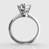 Six Prong Solitaire Ring With Knife Edge — view 2