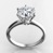 Six Prong Solitaire Ring With Knife Edge — view 3