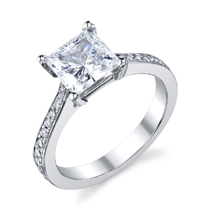 Princess Cut Diamond Setting